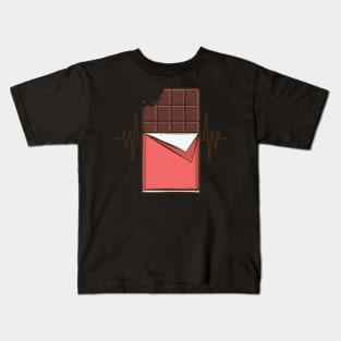 Cocoa Chocolate Heartbeat Tshirt Kids T-Shirt